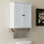 Shaker Style Wall Bathroom Medicine Cabinet With Towel Bar - 3-tier Organizer With Adjustable Shelves-1084247209