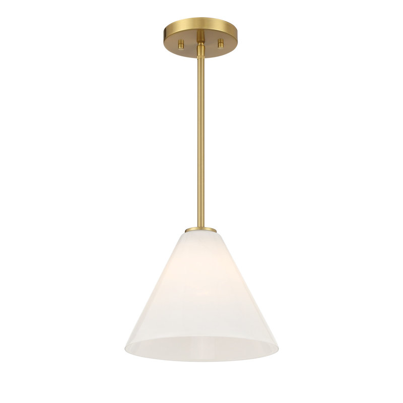 Mini-luminaire suspendu ou semi-encastré 1 lumière Hashimoto, Laiton