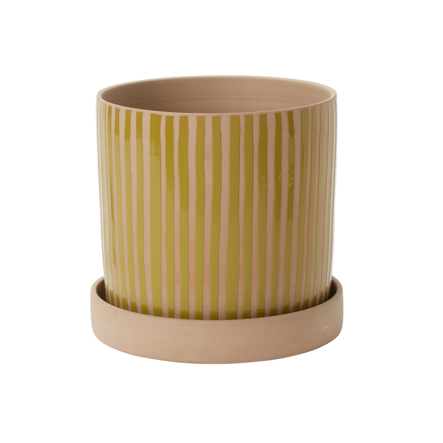 Latitude Run® Sullivan Pot with Saucer 11.25"x 10.5" | Wayfair