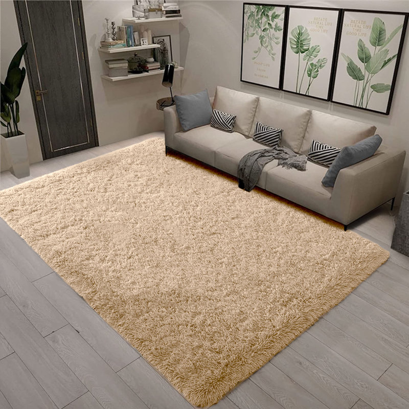 Ainikki Soft Fluffy Living Room/Bedroom Shaggy Area Rugs, Rectangle 120  x 170cm