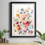 Coquelicots et petits pois - Reproduction d'art sur papier encadrée-1233130380-1233130381