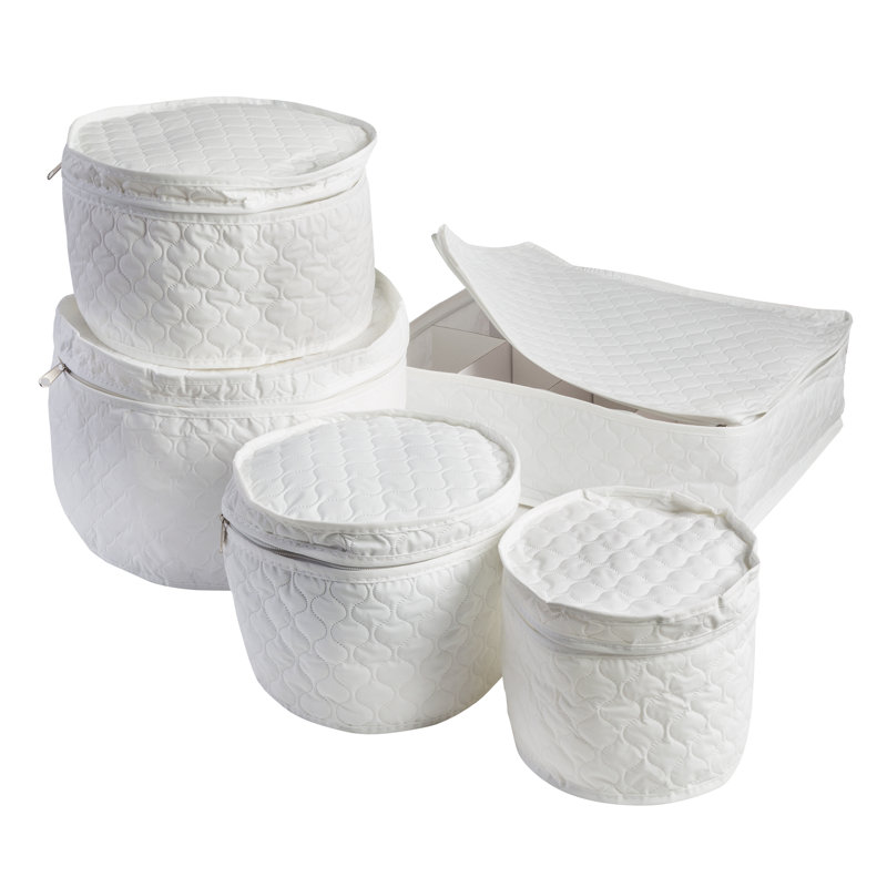 Wayfair Basics® 5 Piece Dinnerware Storage Set