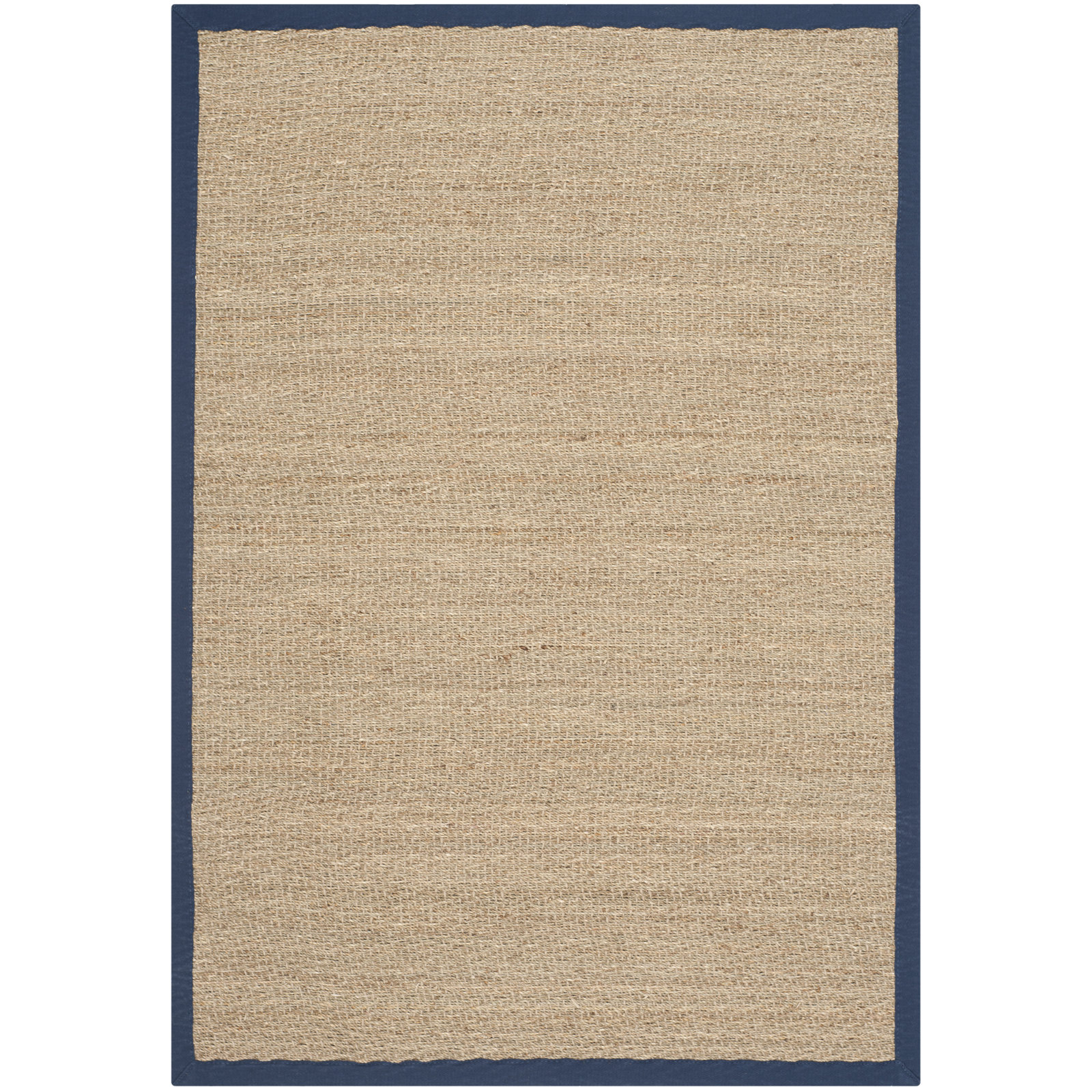 Auckland Natural/Blue Area Rug, Rectangle 2'6" x 4'