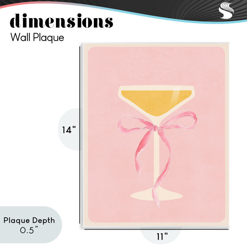 Plaque murale en verre champagne, design par Lucille Price