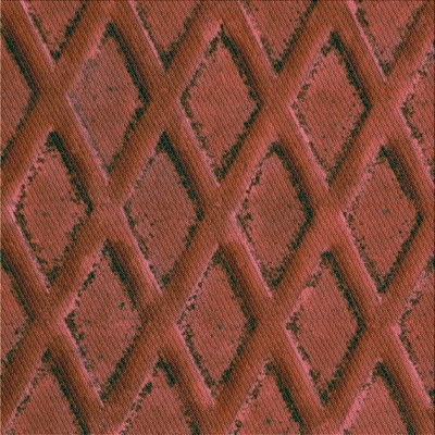 Tapis brun tissé à la machine