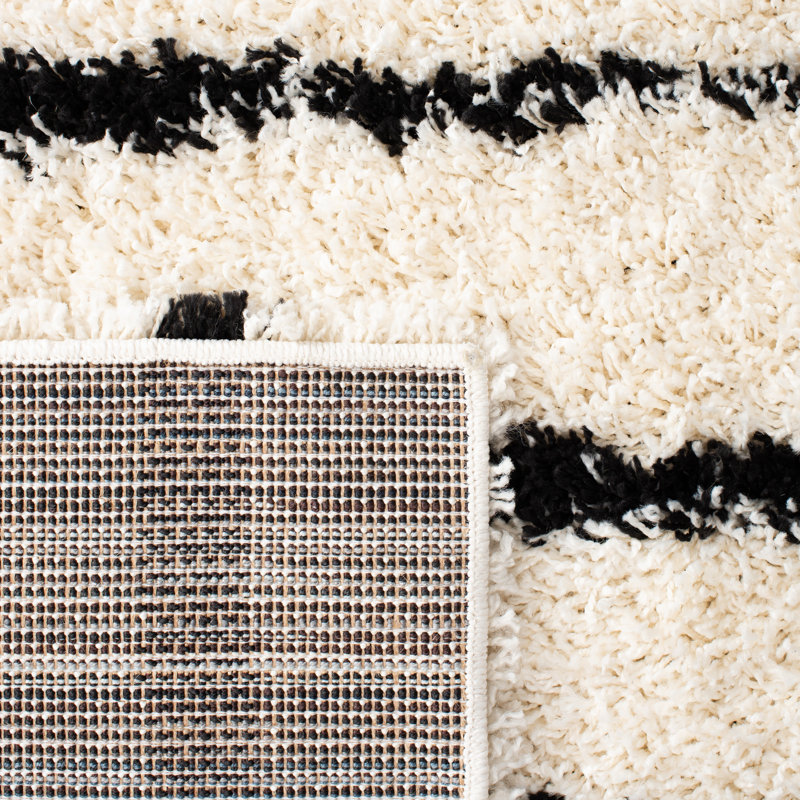 Glenvil Shag 600 Performance Abstract Rug, Square 6'7"