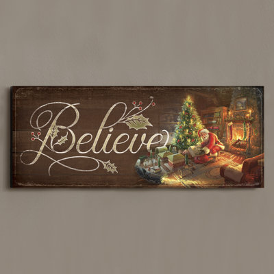 Believe Santa Sign