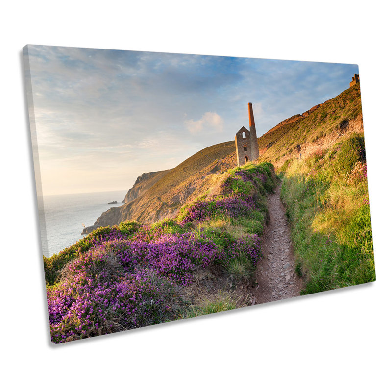 Wheal Coates Cornwall - Wrapped Canvas Print, 30.5cm H x 45.7cm W x 2cm D