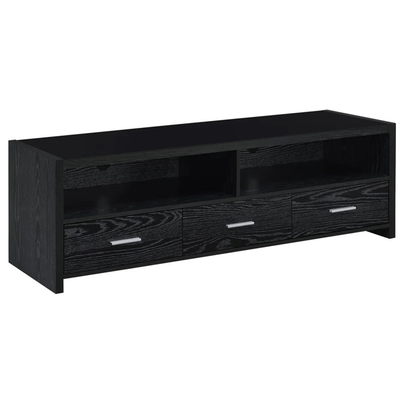 Élégant design - Meuble télé 62 po 3 tiroirs Kimsey