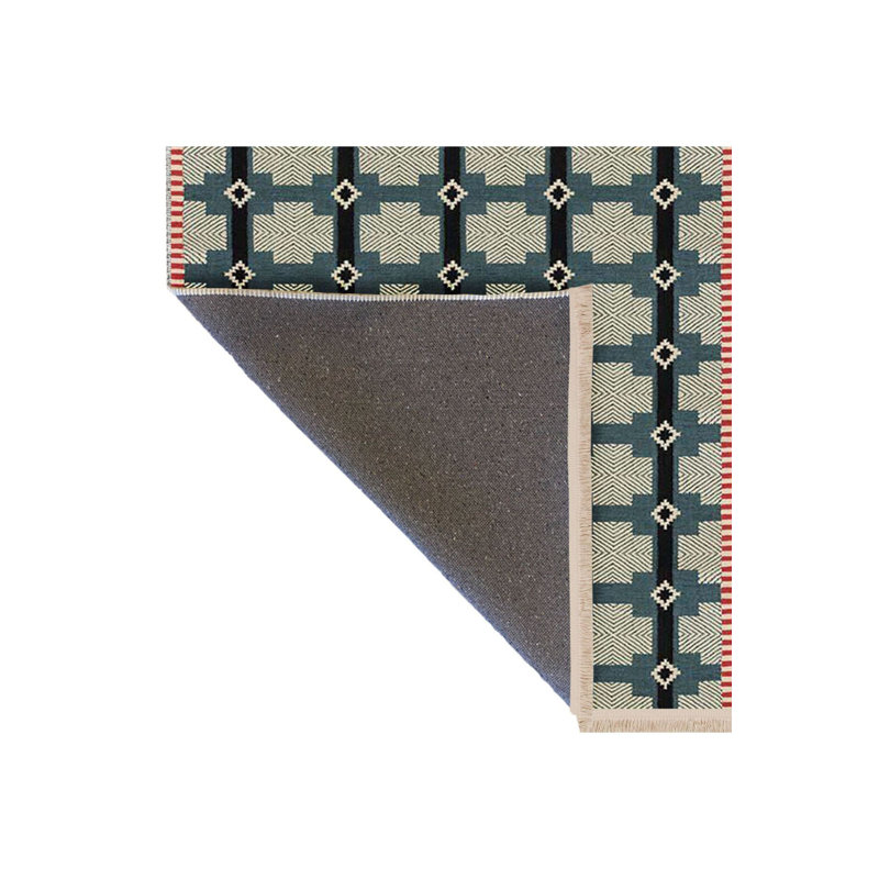 Tapis à motif géométrique multicolore Paris Paris, Sous-tapis rectangulaire de 3 pi 3 po x 4 pi 11 po