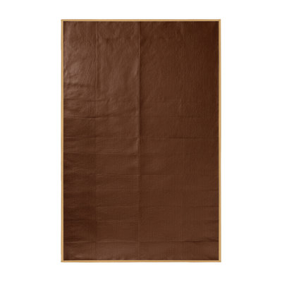 Machine Washable Solid Brown Area Rug