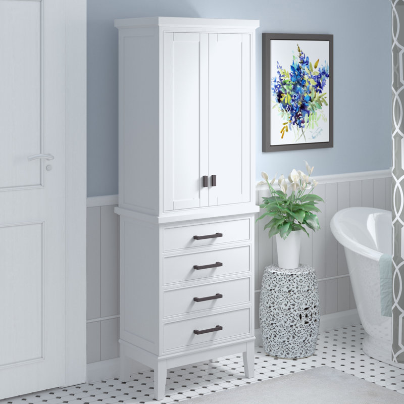 Charley Linen Cabinet, White