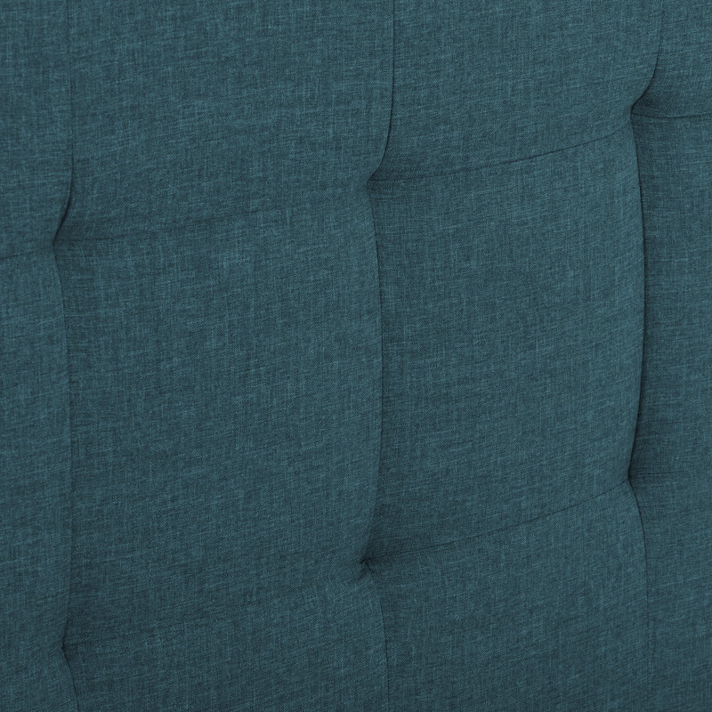 Upholstered Slat Bed, Queen, Blue