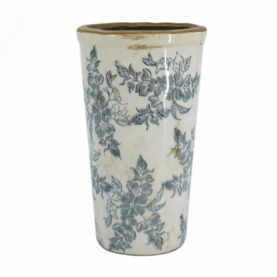 Vase à fleurs avec une bouche large