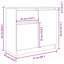 Sideboard With Drawer 71X35x65 Cm Engineered Wood-1482545449