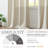 Semi Sheer Rod Pocket Farmhouse Textured Curtains-391720890-391720894