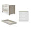 Nika 2 Piece Room Set & Underdrawer - Grey Wash and White
