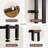 63" Narrow Console Sofa Table with Built-in Power Strip (2 AC Outlets & 2 USB Ports)