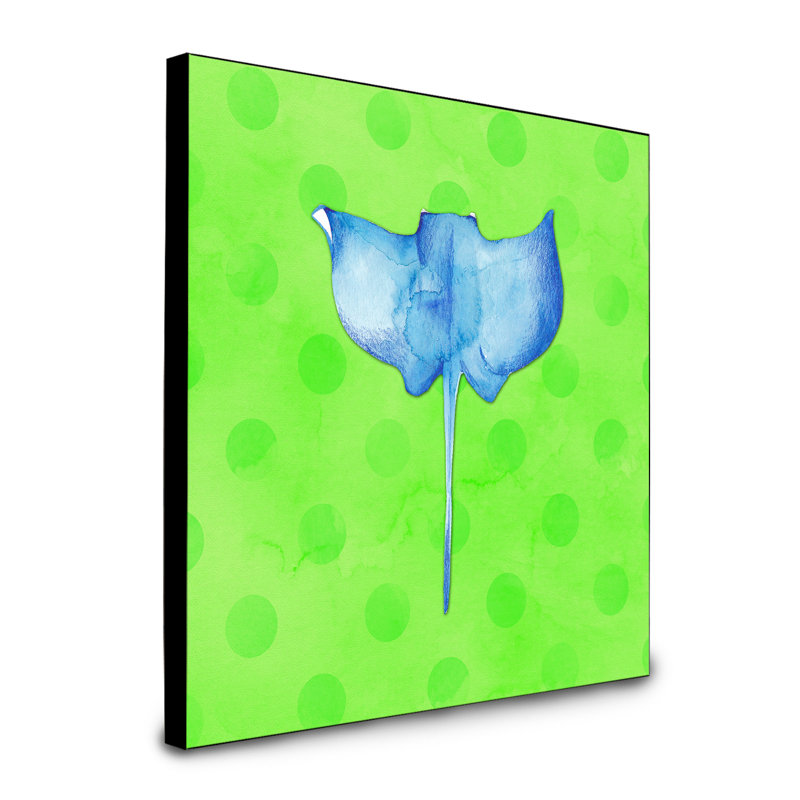 « polkadot ray ray », art encadré Eagels, Vert