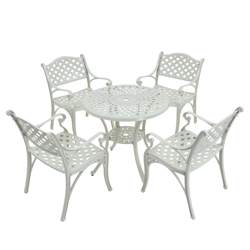 Ensemble bistro 30,17 po Defarge, Blanc