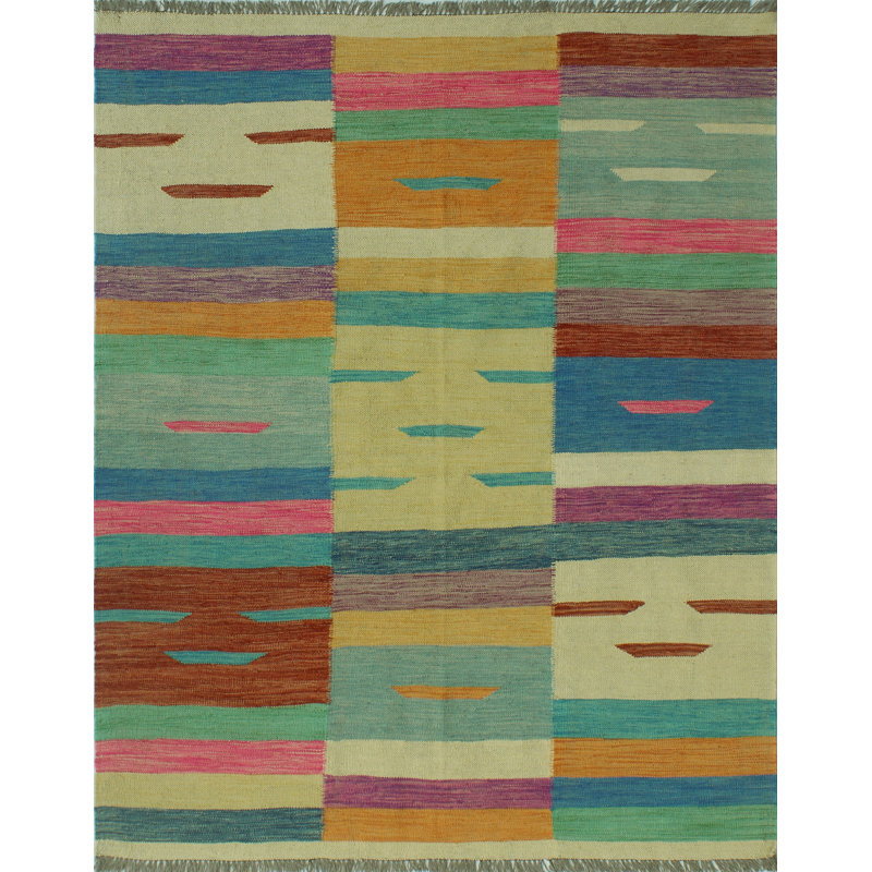 Brendalis Wool Striped Indoor Rug