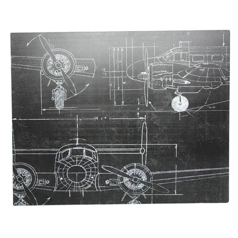 Art mural 20 po en métal gris