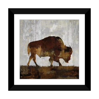 Bison par Carl Colburn - estampe numérique sur toile tendue avec châssis