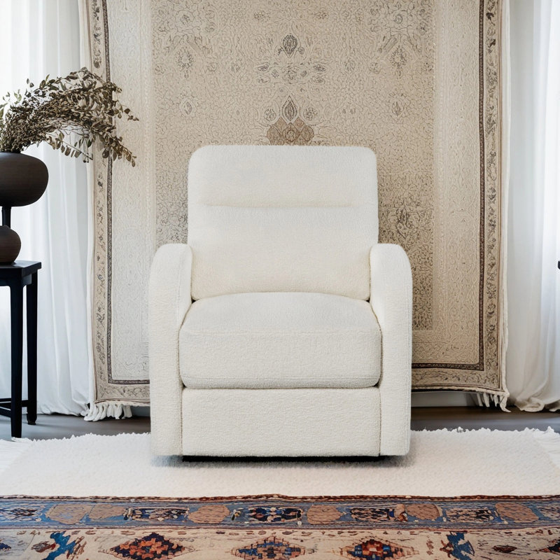 360° Swivel Sherpa Chair With Hidden Storage & Side Pockets, Cozy Barrel Arm Accent Chair For Living Room, Camel