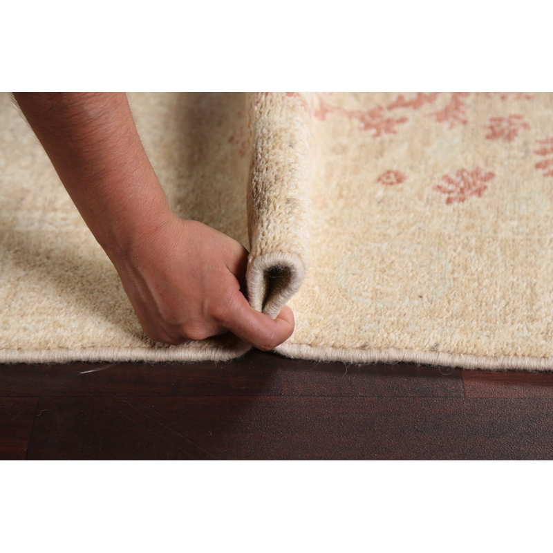 Peshawar Chobi One-of-a-Kind 2'8" X 6'9" New Age Runner Wool Area Rug in Beige