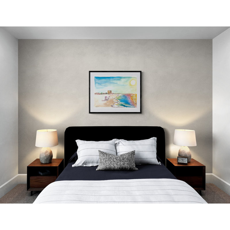 Lonely Beach Time In Fort Myers Florida Print by Martina Bleichner, Wrapped Canvas, 24" H x 32" W