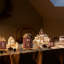 Gingerbread 6.1" Stoneware Tabletop Lantern