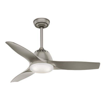 Ventilateur de plafond à DEL standard à 3 pales de 44 po avec télécommande et ensemble d'éclairage inclus