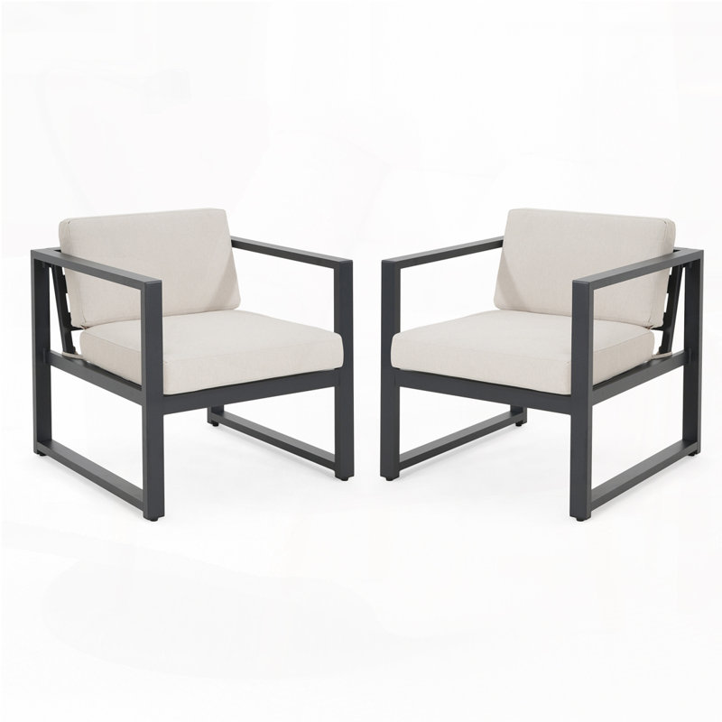 Fauteuil d'extérieur en aluminium pour patio