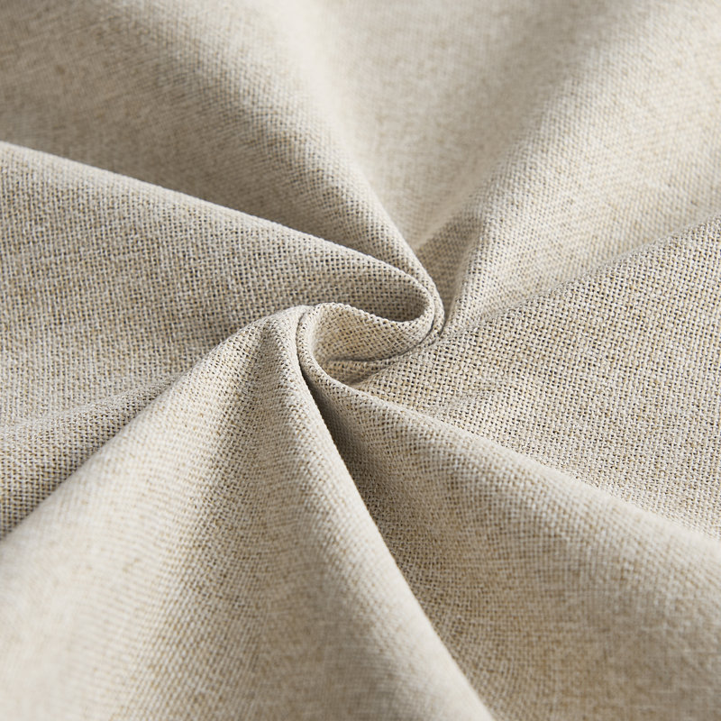 100% Blackout Linen Textured Curtains for Bedroom, Privacy Protection & Noise Reducing Drapes, Insulated Window Treatments for Farmhouse, 2 Panels