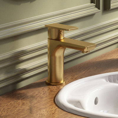 Robinet de salle de bain à un trou avec drain, robinet de salle de bain à poignée simple