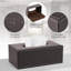 Rectangular leather tissue box cover
