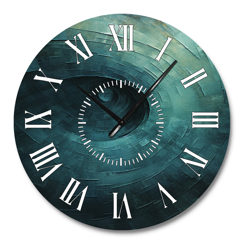 Horloge murale Teal, Grand