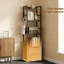 136.5cm H x 39cm W Metal Standard Bookcase