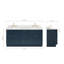Meuble-lavabo double autoportant 72 po avec plateau en quartz Abell-94003700