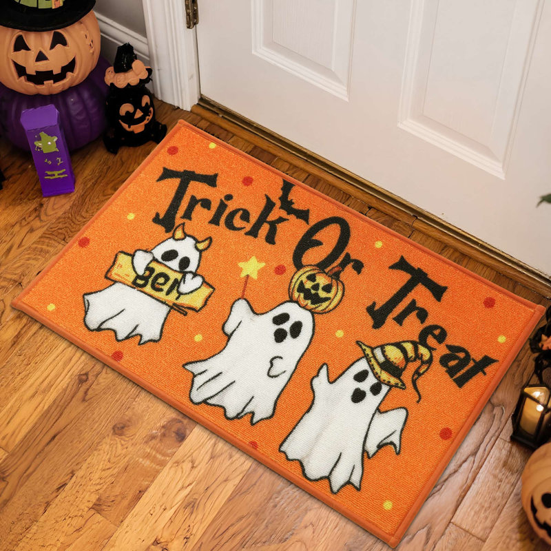 Halloween Door Mat, Orange