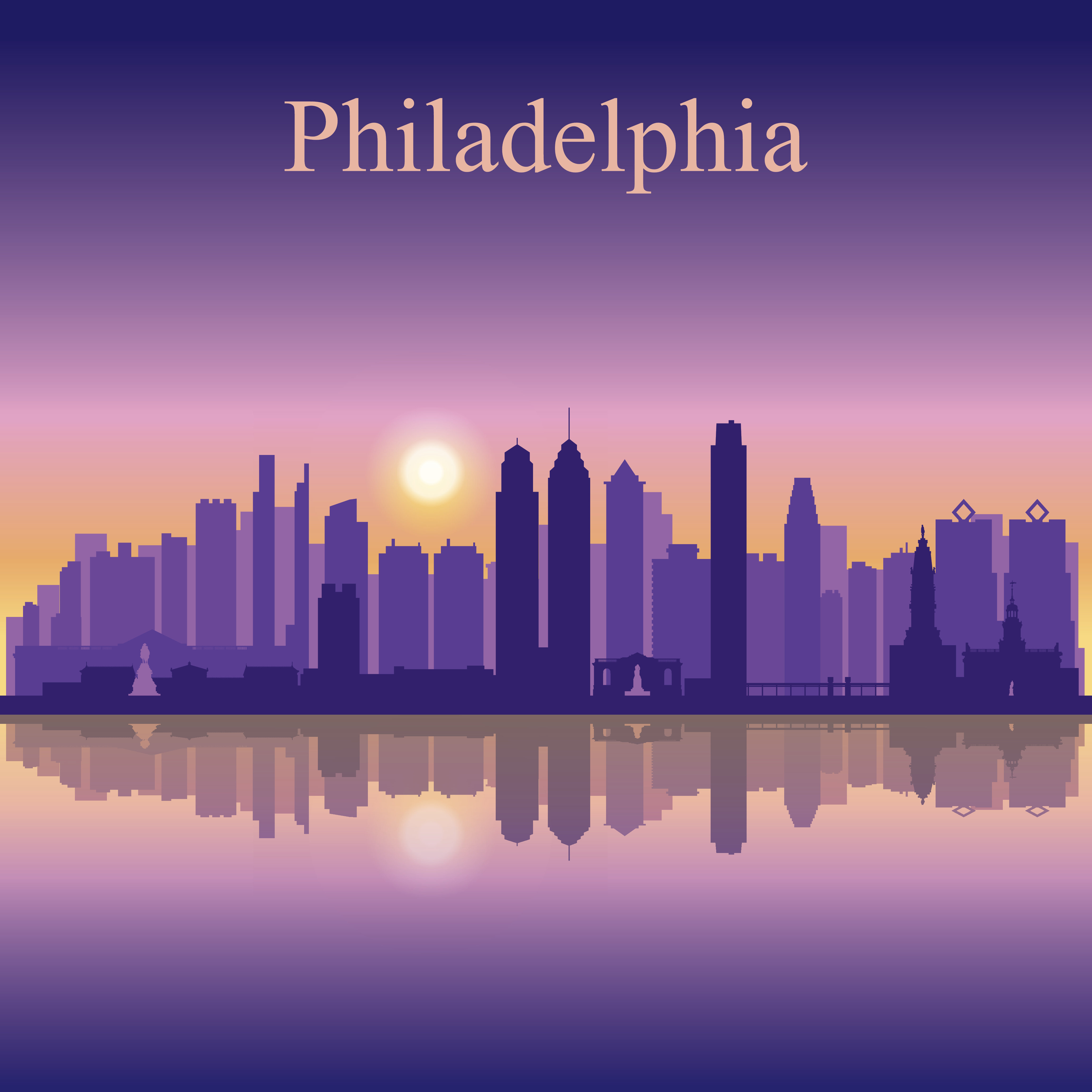 Philadelphia Graphics Hokku Designs Philadelphia City Skyline by Irayoflight - Wrapped Canvas ...