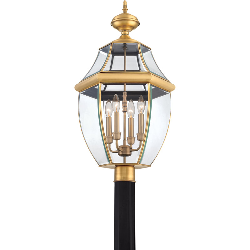 Jayde Beveled Lantern Head, Antique Brass