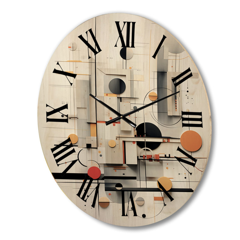 Horloge murale Pers bois, Moyenne