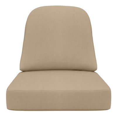 Siège / dossier en rotin 22 po x 24 po x 5 po Arthor Sunbrella, coussin de remplacement pour mobilier d'extérieur Alexandria