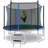 Sportspower TruJump 12' Round Trampoline with Safety Enclosure & with Lifetime Warranty on Jump Mat-87655205