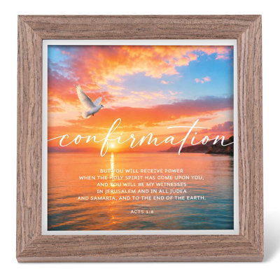 Confirmation d'œuvre d'art encadrée Actes 1:8