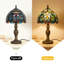 Tiffany Style Stained Glass Bead Table Lamp Vintage Bead Desk Lamp
