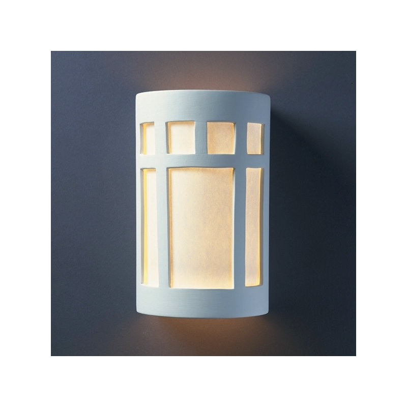 Applique murale 1 lumière Armance, Vraie rouille, Styrène blanc