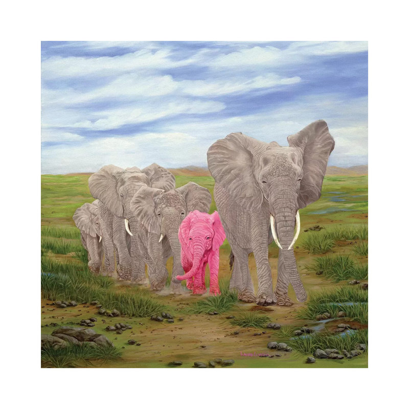 All Together by Laura Curtin - Wrapped Canvas Painting, 30.48 cm H x 30.48 cm W