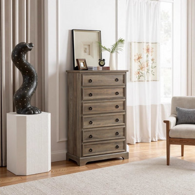 Commode haute 6 tiroirs Modern